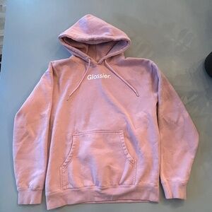 Glossier Original Pink Hoodie